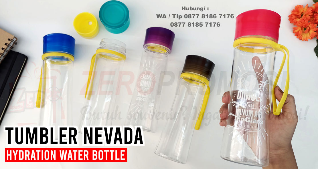 Souvenir Tumbler Plastik, tumbler Nevada, Nevada Hydration Tumbler, Souvenir NEVADA Chielo, Botol Minum Promosi, Botol Minum Murah Promosi, tumbler nevada chielo, Custom Souvenir