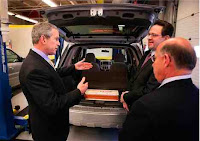 President Bush is Shown a Hybrid