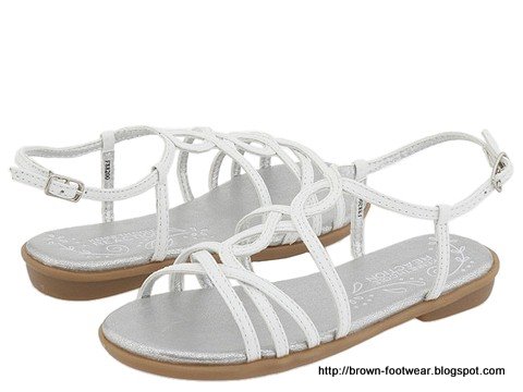 Brown footwear:NR-85541