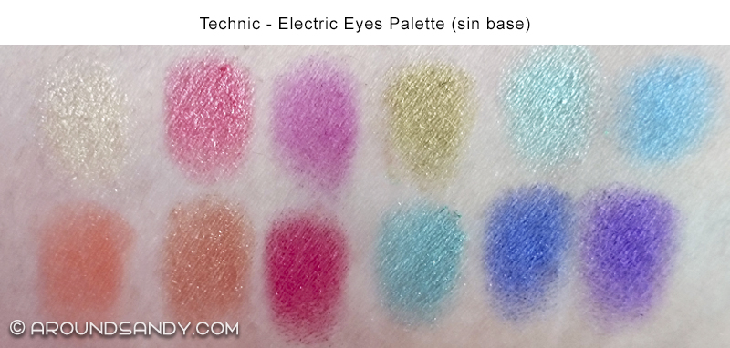 technic electric eyes palette swatches