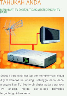 Instalasi set top box DVB-T2