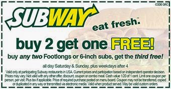 subway coupons 2018