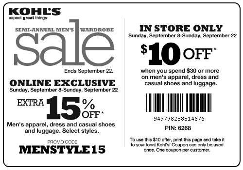 Kohls Coupons Promo Codes 2013