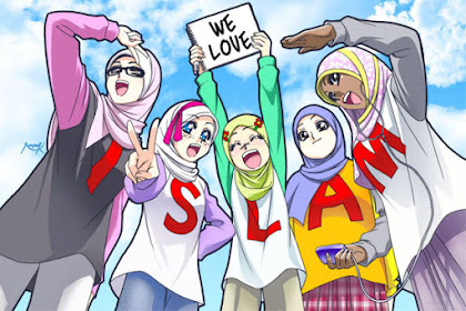 Download Gambar Kartun Muslimah 5 Sahabat 2021