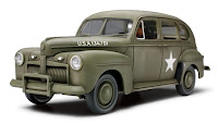 Tamiya 1/48 1942 U.S. ARMY STAFF CAR MODEL (32559) Color Guide & Paint Conversion Chart　