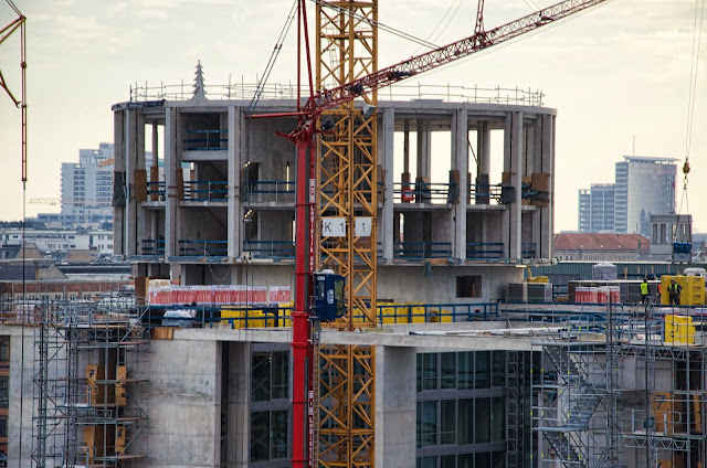 Baustelle Erweiterung Marie-Elisabeth-Lüders-Haus, Schiffbauerdamm, 10117 Berlin, 13.01.2014