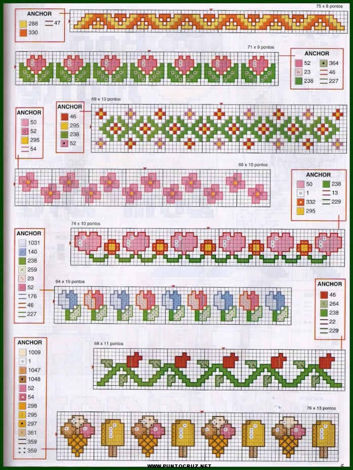 GRAFICOS PUNTO DE CRUZ GRATIS : CENEFAS(82)