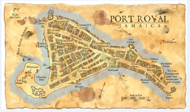Карта Порт-Ройяла
