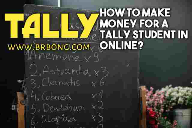 How to make money for a tally student in online?