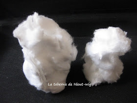 Velas cubiertas de algodón.