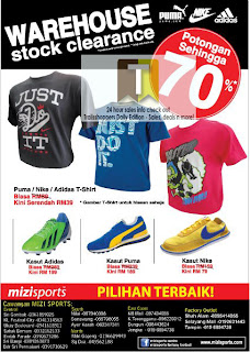 Mizi Sport Warehouse Stock Clearance Sales 2013