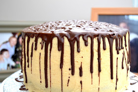 Fudgy Chocolate Cake with Creamy Peanut Butter Frosting