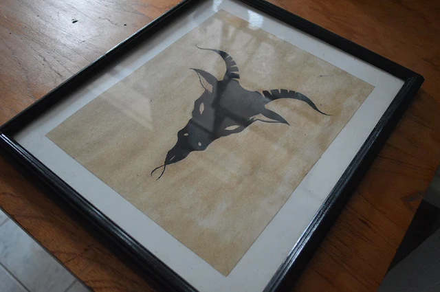 Scandinavian Decor - Baphomet Frame Tumblr DIY