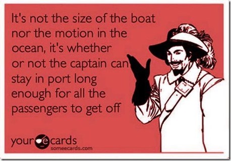 not the size of the boat