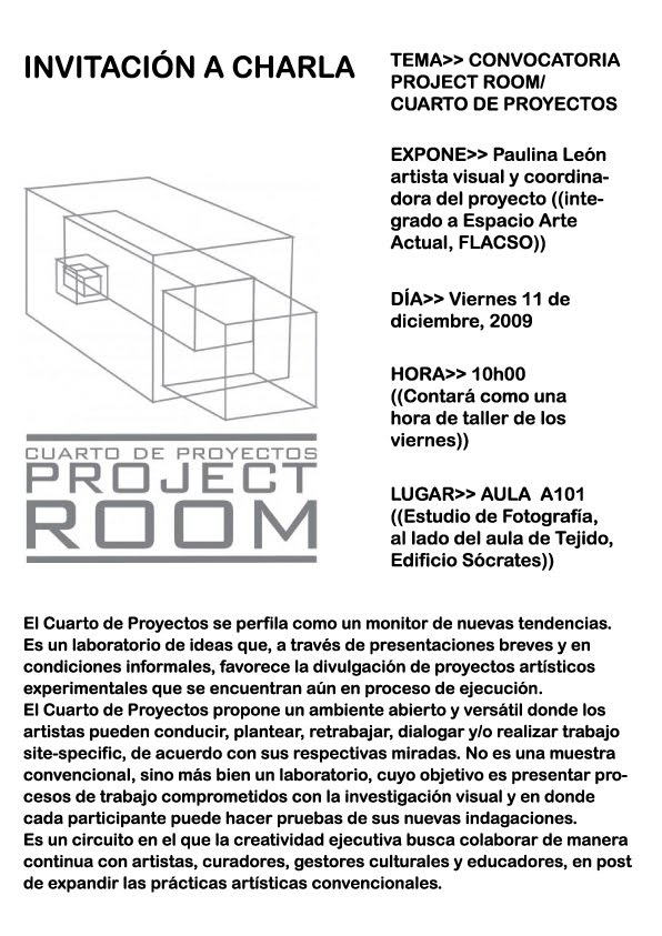 Project Room/Cuarto de Proyectos