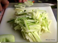 cucumber matchsticks