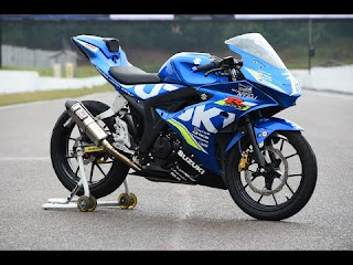 Suzuki GSX R150 Top Modification Blue Color