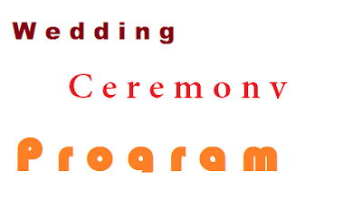 Wedding Ceremony Program Etiquette