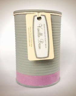 Vanilla Fragrance Upcycled Tin Candle