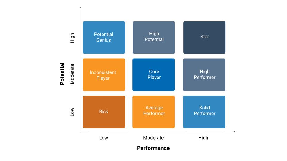 9-box Performance - Potential matrix diagram