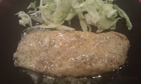 Cachopo de merluza en salsa