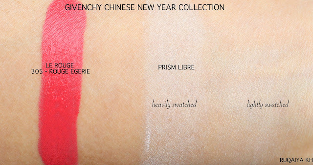 GIVENCHY Chinese New Year Collection - Le Rouge Lipstick and Prism Libre Review and Swatches