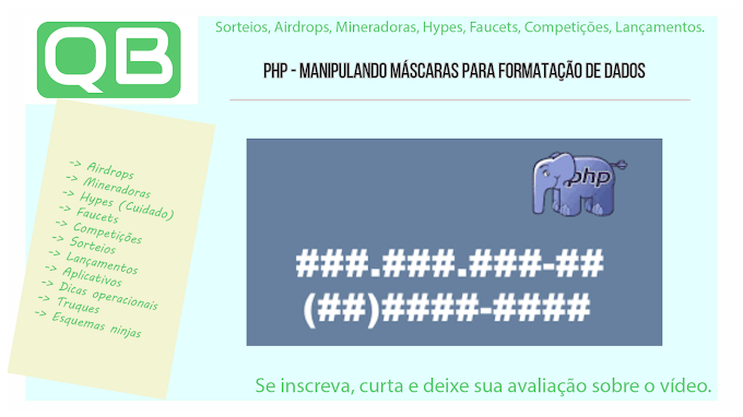 PHP - Manipulando Máscaras para Formatação de Dados