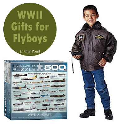 World War Two Gifts for Flyboys- a gift guide from In Our Pond #christmas #holidays #ww2 #flyboy #airplanes #mustang #spitfire #axisandallies