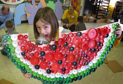 Craft for kids ; recycle bottle cap
