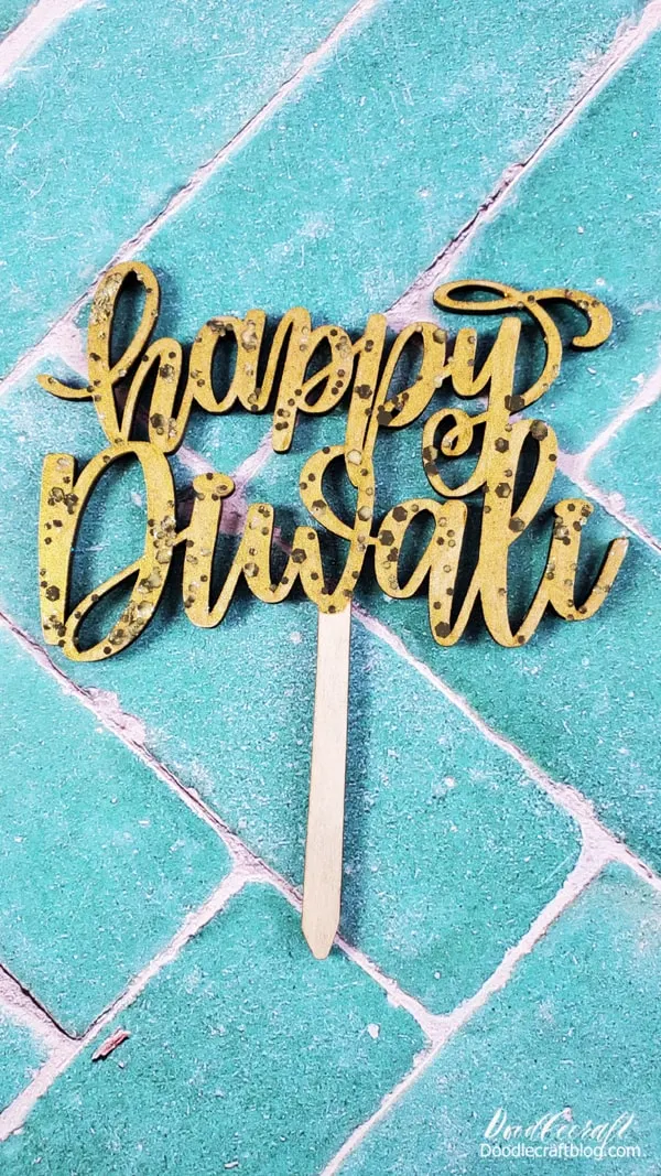 Wash it off and save it for later.   I love being able to create the perfect party decor with my home crafting arsenal.   You could cut out something similar on the Cricut too!