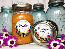 Custom Watercolor Butterfly canning jar labels Custom Watercolor Butterfly canning jar labels
