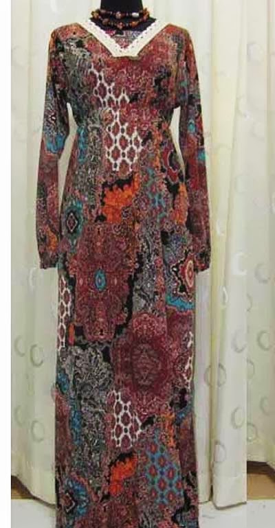 Model baju gamis batik trendy dan modern