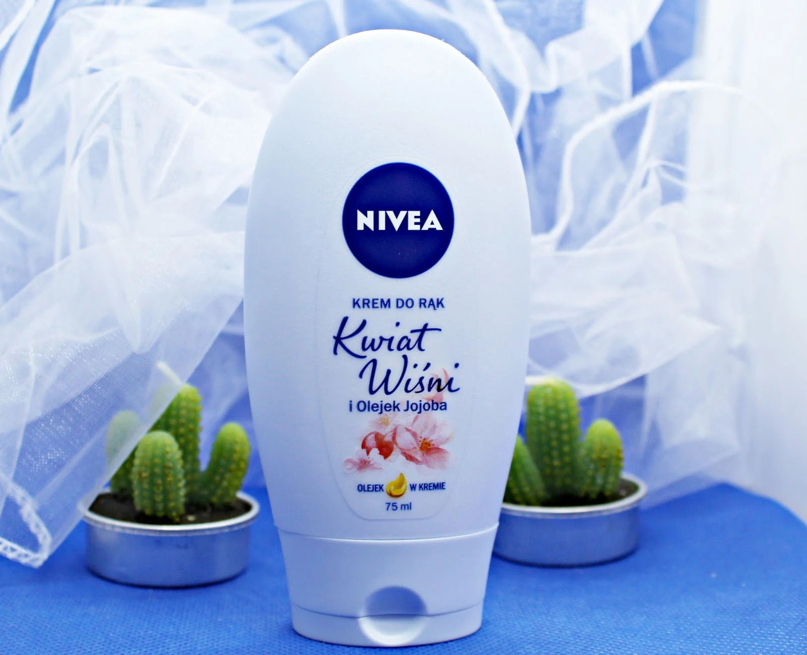 Krem do rąk KWIAT WIŚNI i Olejek JOJOBA / Olejek w kremie - NIVEA