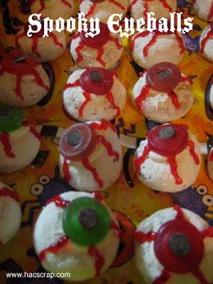 Mini Doughnut Spooky Eyeball Halloween Treats