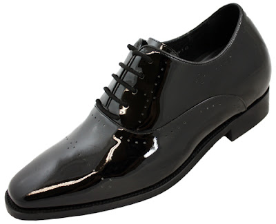 patent leather tuxedo elevator shoes x02181
