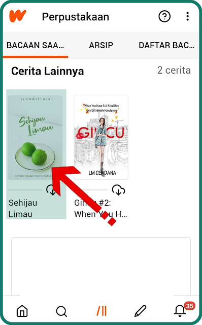 sentuh lama cerita wattpad yang akan dihapus