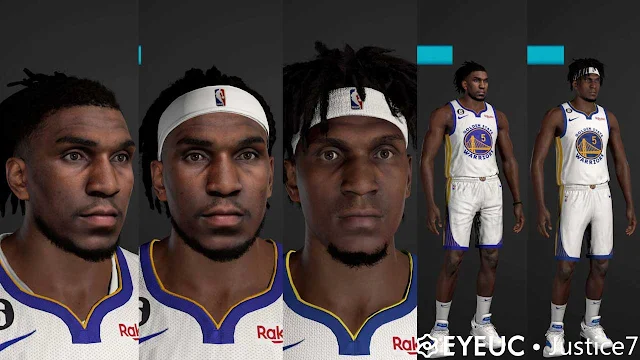 NBA 2K24 Kevon Looney Cyberface (Multiple Hairstyles)