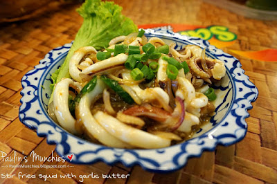 Stir fried squid with garlic butter - Yaowarat Seafood Restaurant at Teck Chye Terrace - Paulin's Munchies