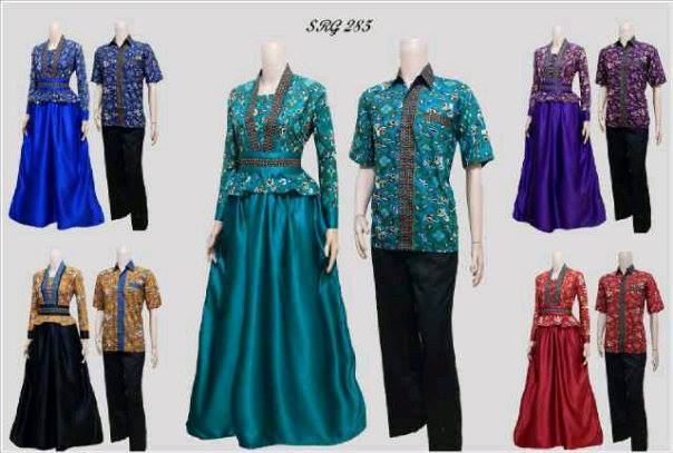 Seragam Sepasang Baju Gamis Batik Couple Baju Batik 