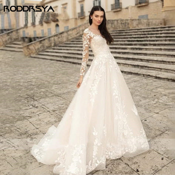 RODDRSYA Elegant O-Neck Wedding Dresses Lace Up A-Line Appliques Long Sleeves Beach Bride Gowns robe de mariée bohème Plus Size New-online-buy-Sell-best-Price-Fashion-ladies-girls-Brand-High Quality-AliexpressForSaleServices #Dress #WeddingDress #ElegantDress #Lace UpDress #LongDress #SleevesDress #BrideDress #Plus SizeDress #NewDress #buyDress #bestDress #FashionDress #ladiesDress #BrandDress