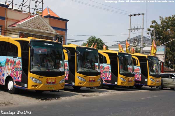 Penampakan Bus Siger  Kencana Bus Ekslusif dari  Lampung  