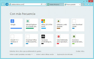 Interfaz Internet Explorer 10