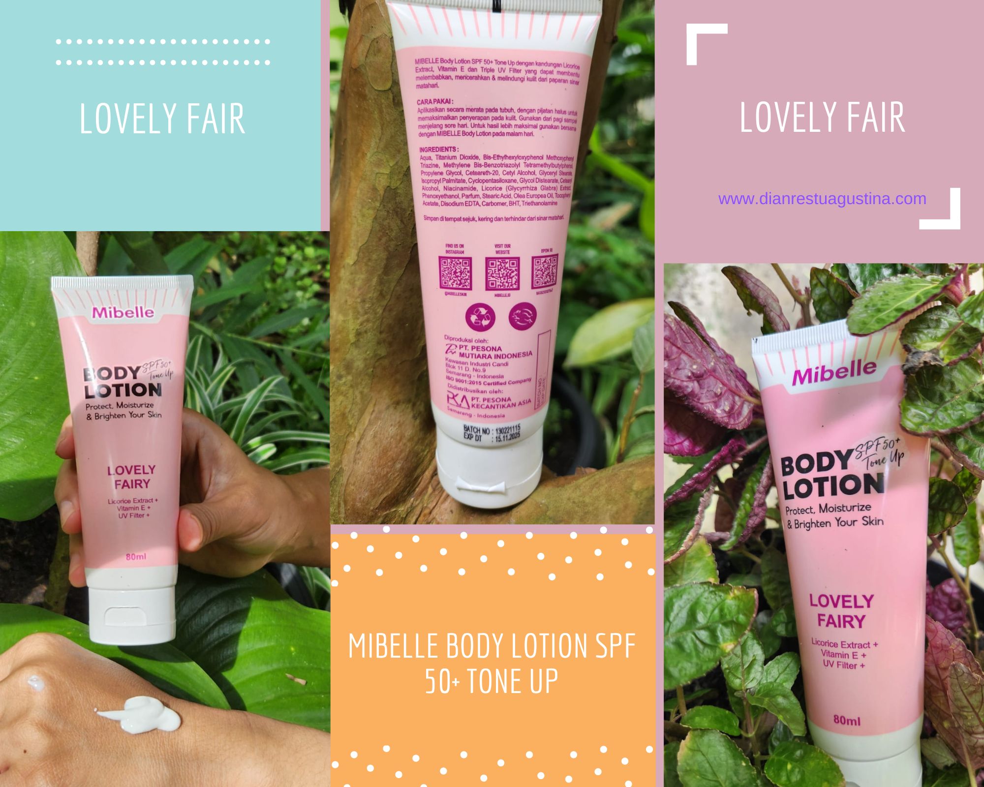 Mibelle Body Lotion SPF 50+ Tone Up