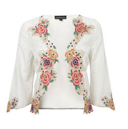 Warehouse silk embroidered cover up - It's fashion, dahling