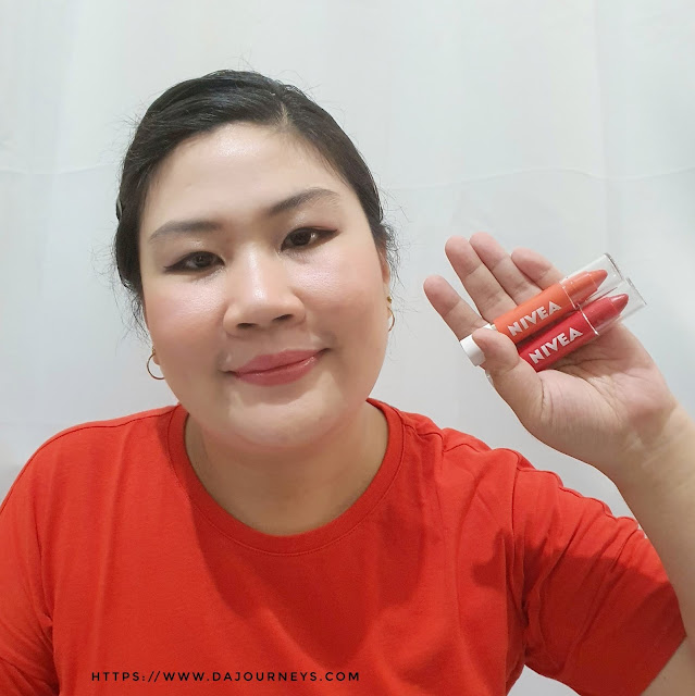 Review Nivea Lip Crayon Candy Crush dan Poppy Red