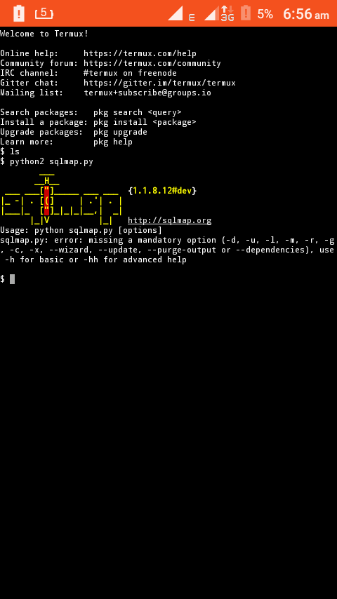 Install Sqlmap in Termux