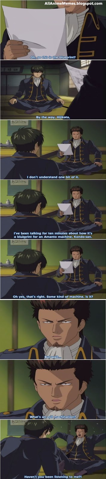 Gintama Hijikata and Kondo Funny Meme