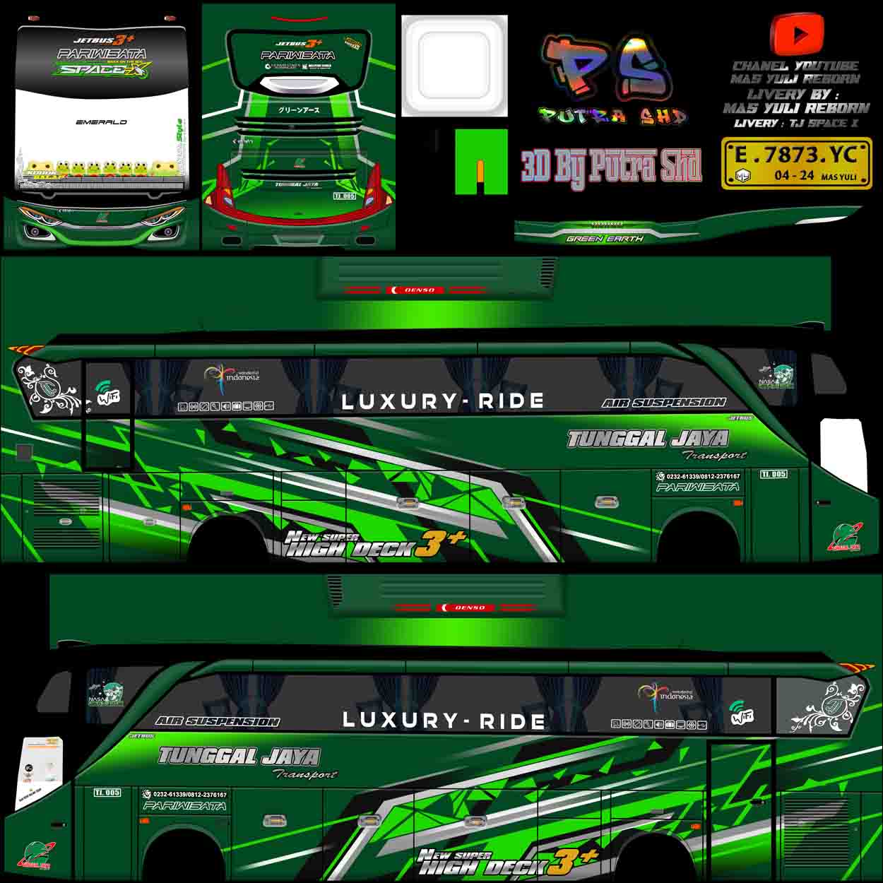 livery bussid spacex