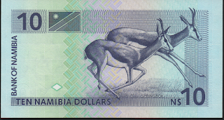 Namibia 10 Namibia Dollars 1993 P# 1