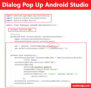 Cara Membuat Dialog Pop Up Android Studio